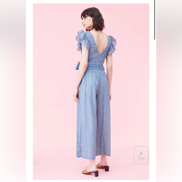 Rebecca Taylor La Vie V-neck Jumpsuit size Small - Picture 3 of 9